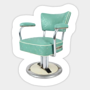 Green chair illustration Sticker